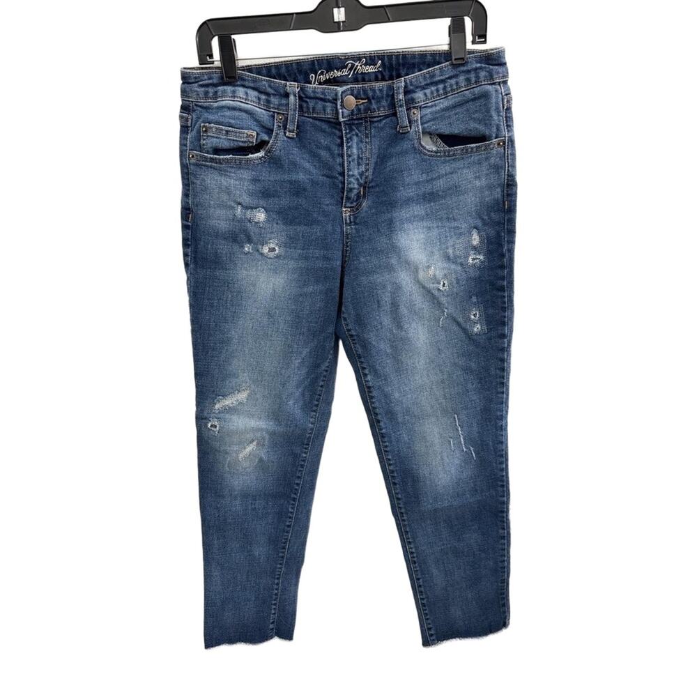 Universal Thread Distressed Straight Leg Jeans - image 2